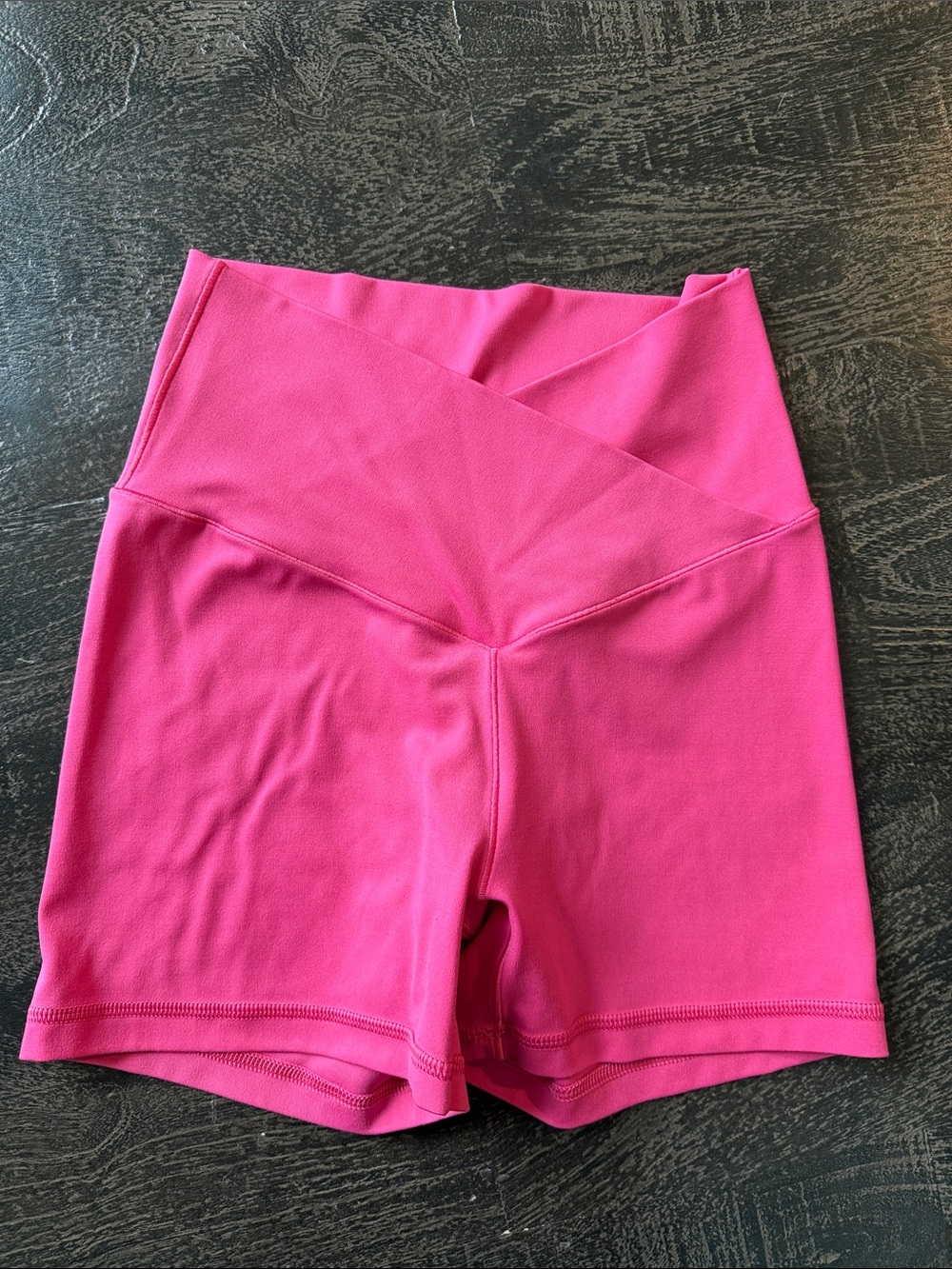 aerie Hot Pink High-Rise Bike Shorts